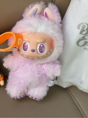 Pop Mart Lucky Labubu purple collective no box just bag & halloween mcds labubu